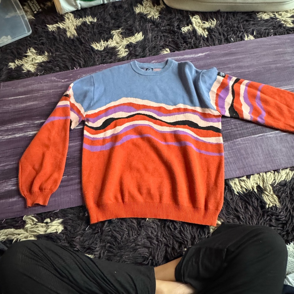 Santa Cruz Skateboards Colorful Striped Men's Sweater
